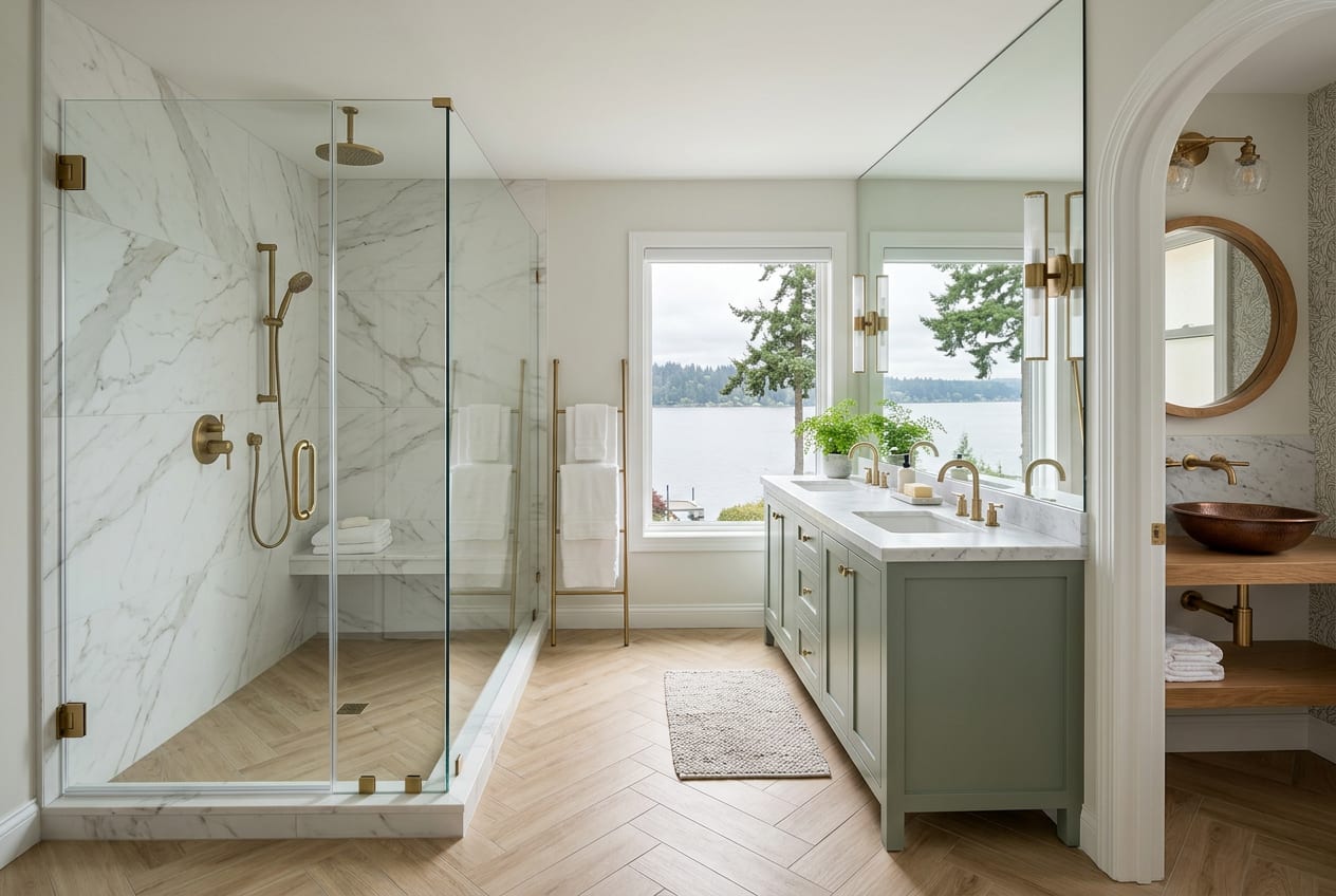 Montes Bathroom Remodeling Inc, bathroom remodeling in Seattle, completed project 2